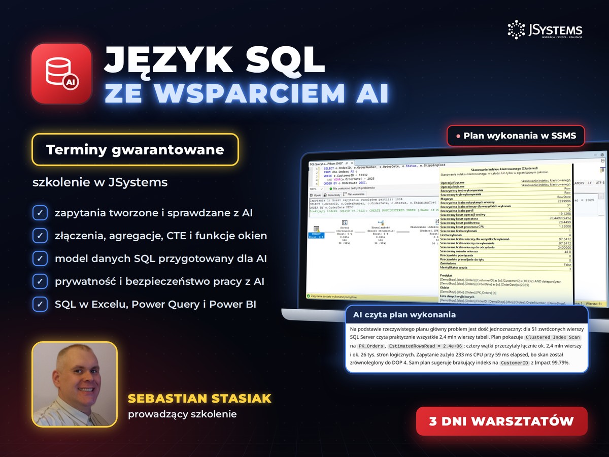Szkolenie Język SQL ze wsparciem AI