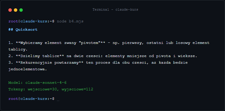 Wynik: TypeScript - identyczny efekt co Python, inna skladnia