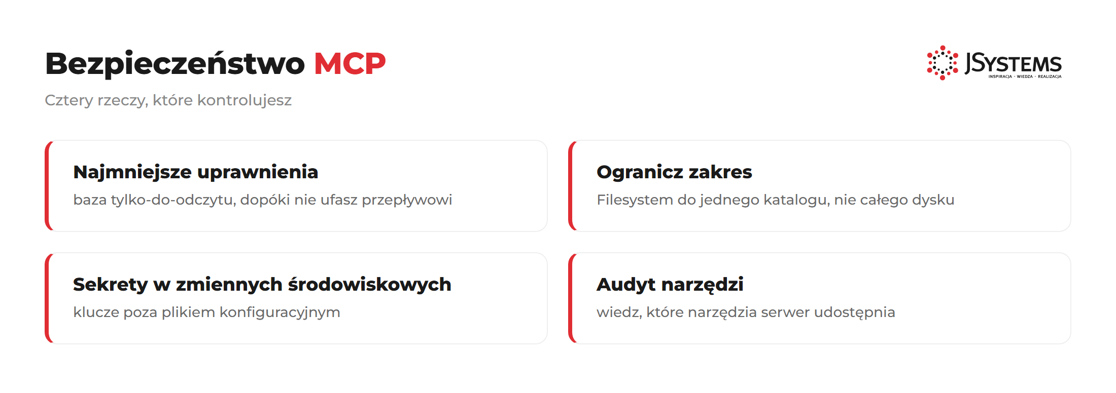Bezpieczeństwo MCP