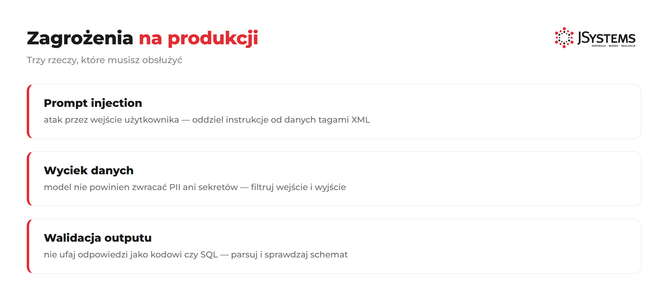 Zagrożenia na produkcji