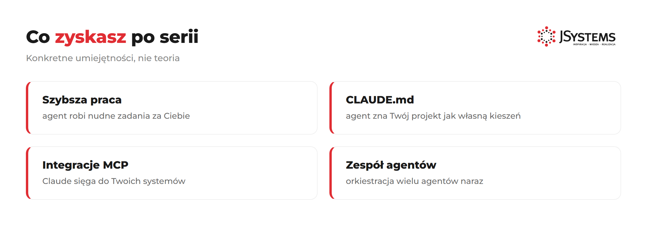 Co zyskasz po serii