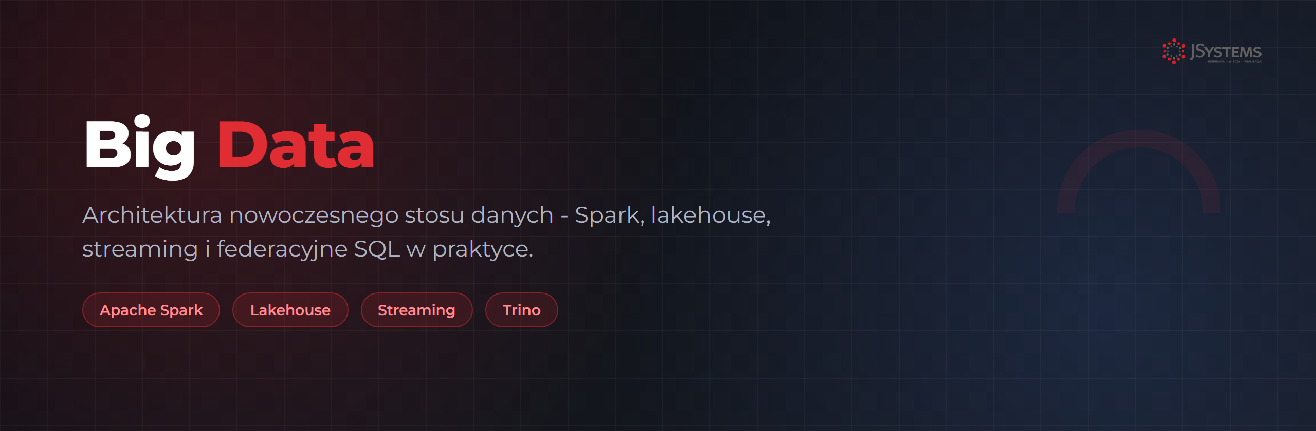 Współczesne rozwiązania Big Data 2026 — Spark, lakehouse, streaming i federacyjne SQL w praktyce